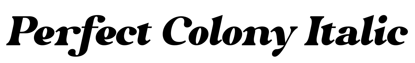 Perfect Colony Italic